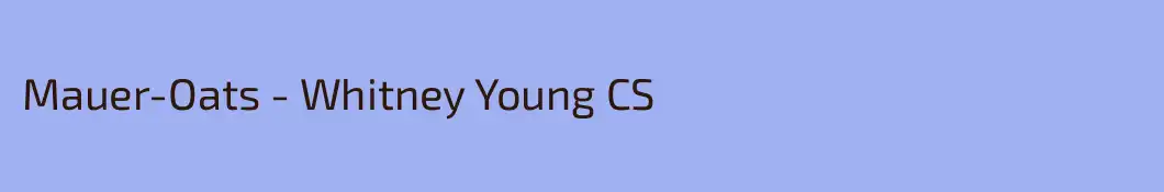 Mauer-Oats - Whitney Young CS